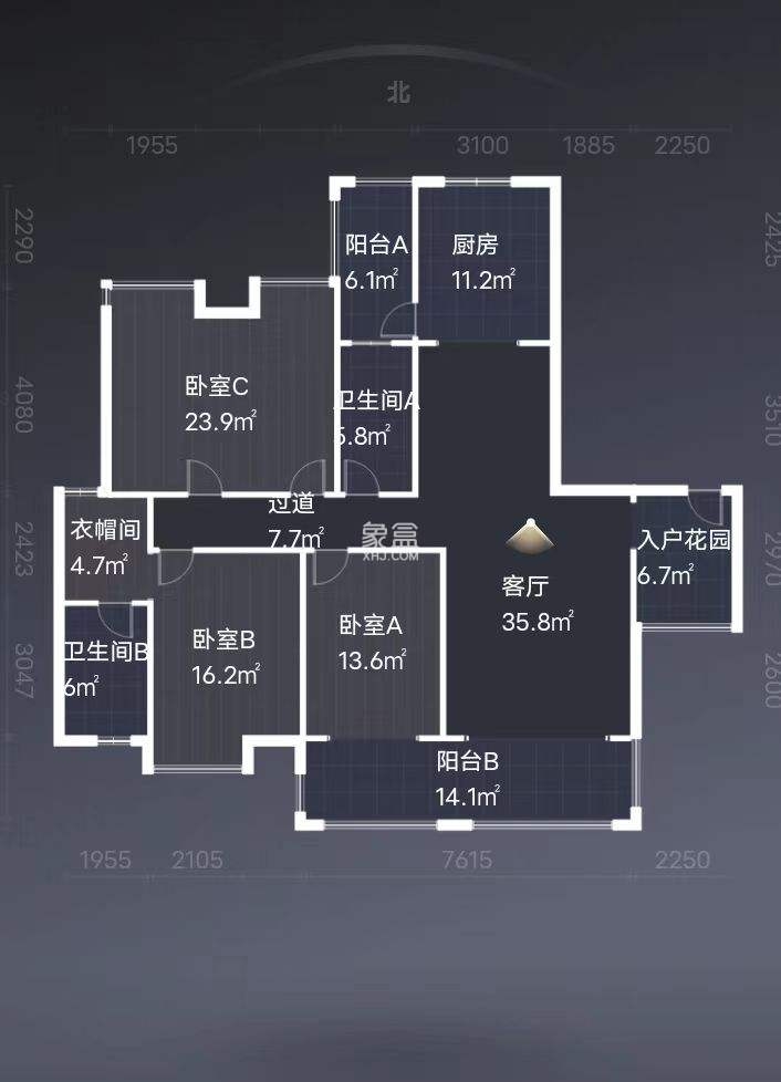 金水湾  4室2厅2卫   130.00万