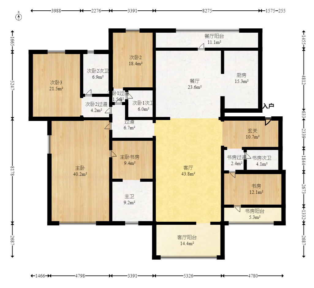 湘江壹号一二三期(创远湘江壹号)  4室2厅3卫    210.0万 湘江壹号一二三期(创远湘江壹号)  4室2厅3卫    210.0万户型图