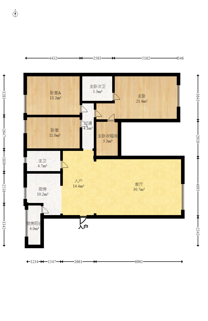 紫晶城 4室2厅2卫 92.7万 紫晶城 4室2厅2卫 92.7万户型图