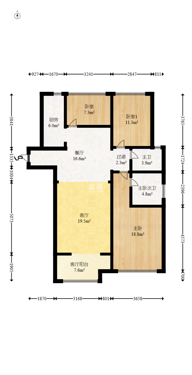 四季星城  3室2厅1卫    78.0万