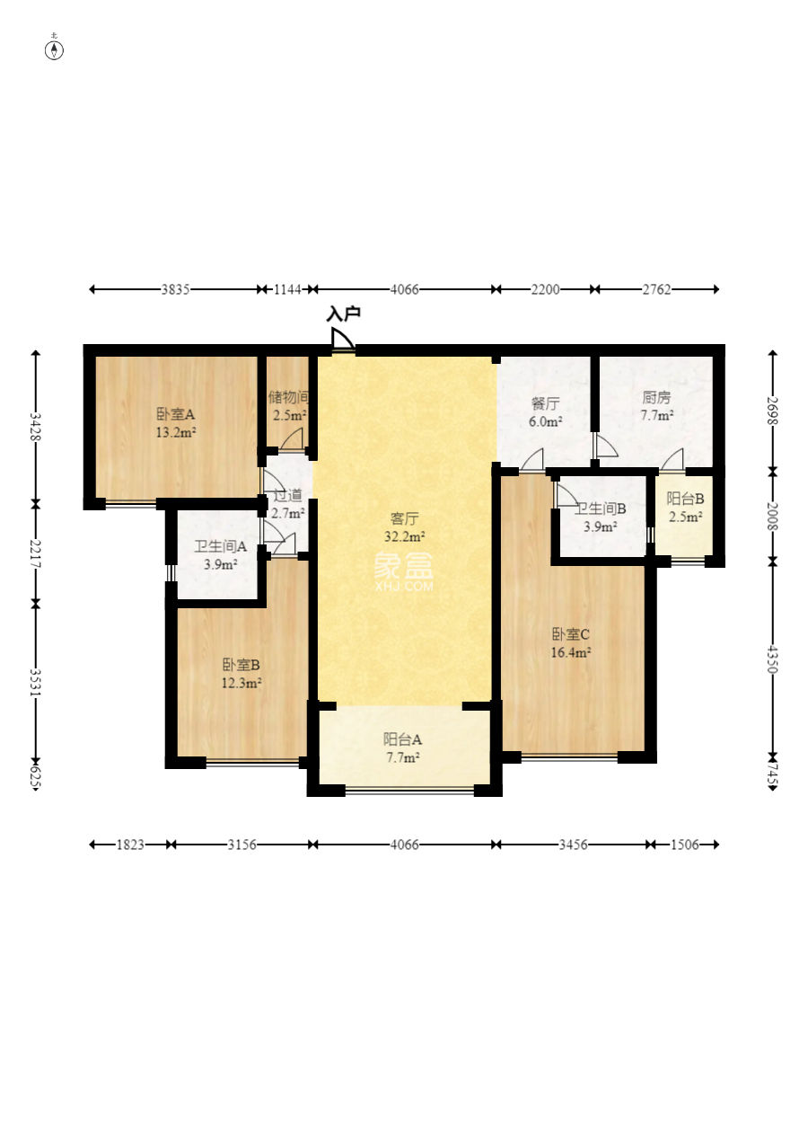 恒大雅苑  3室2厅1卫    102.0万