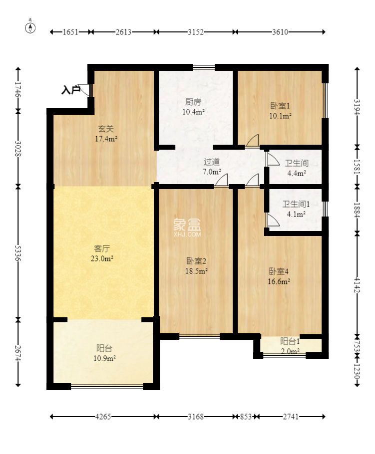 浏阳河畔家园  3室2厅2卫   136.80万