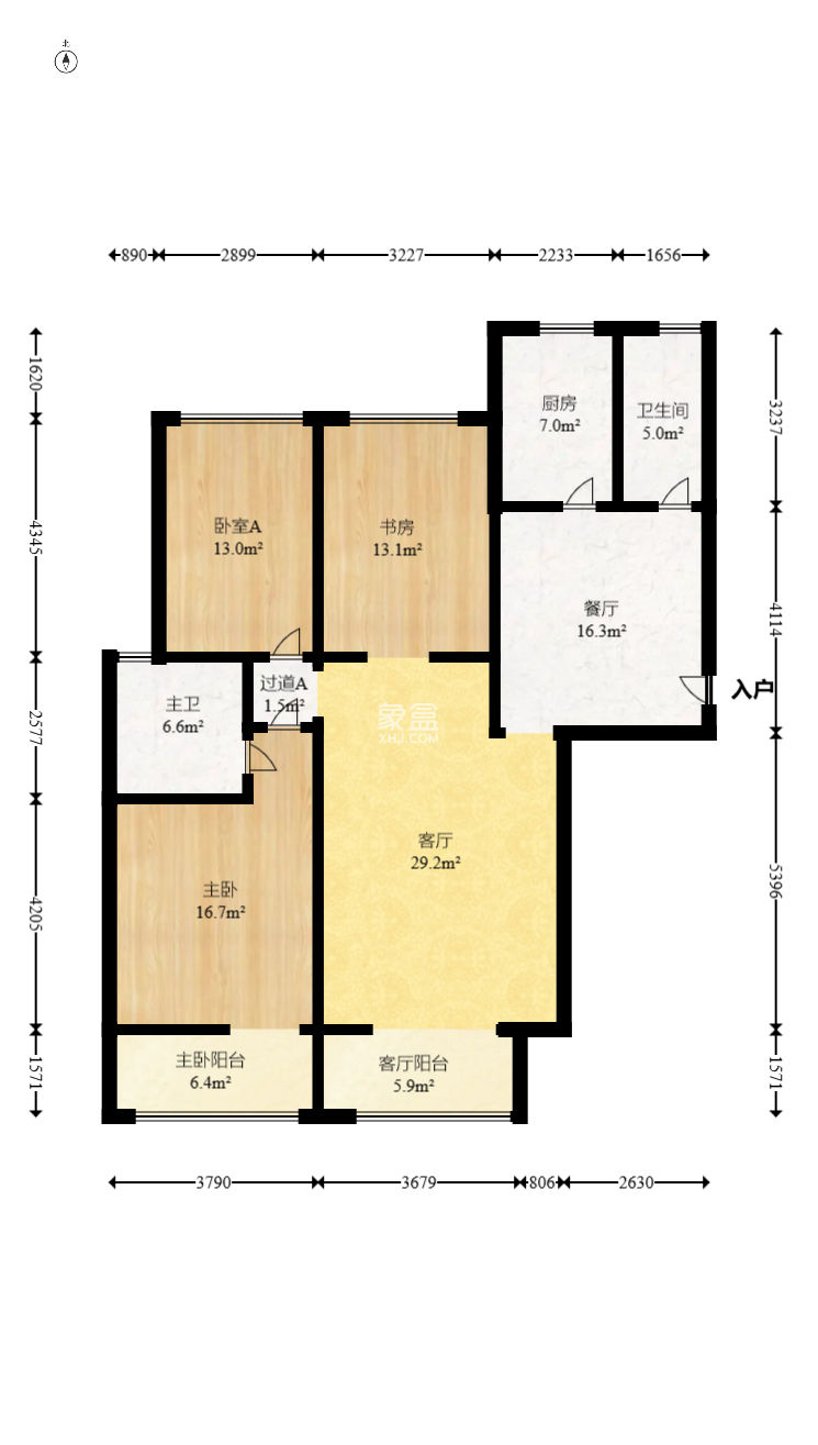 八方小区B区  3室2厅2卫   480.00万