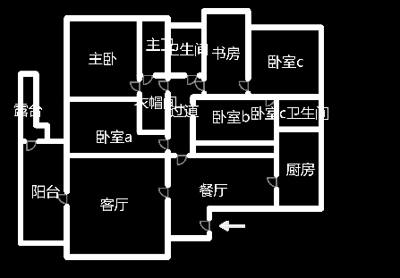 银色现代城  5室2厅3卫   82.80万室内图1
