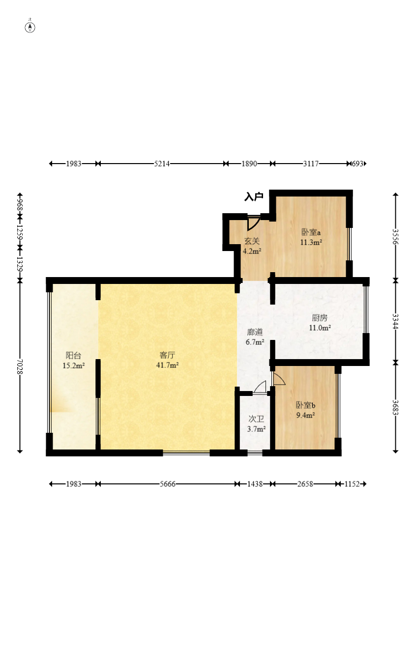 建发央著  4室2厅2卫   280.00万室内图1
