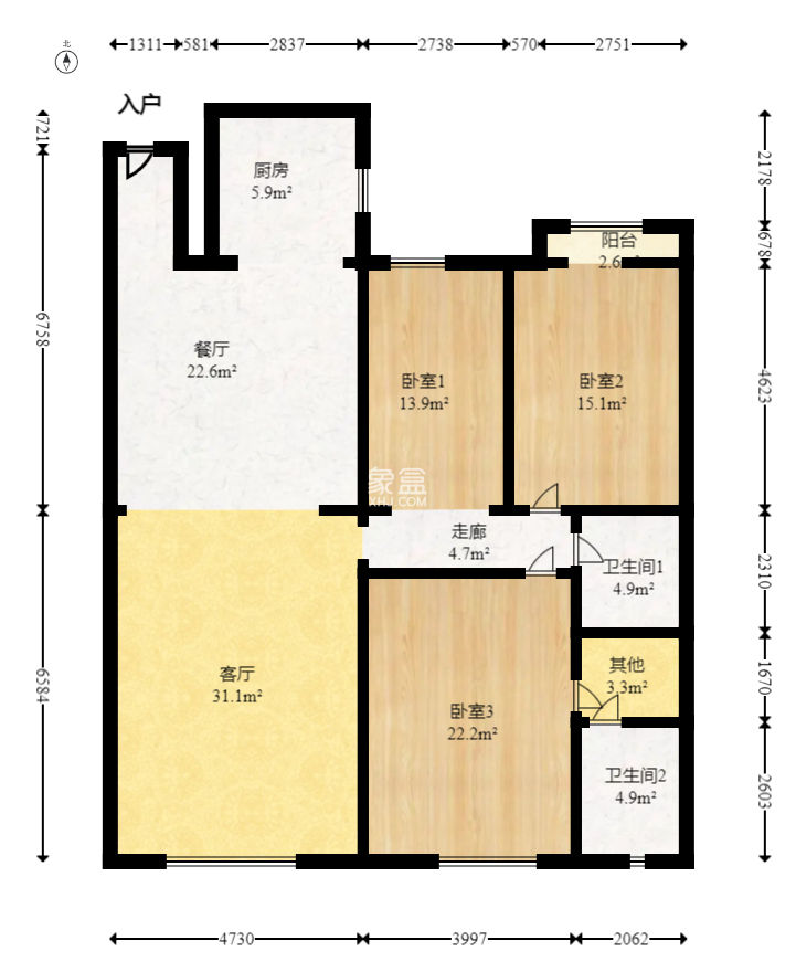 环达路桥  3室2厅2卫   118.00万