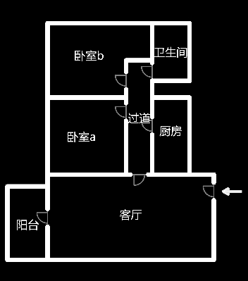 金水阳光  2室2厅1卫   45.00万室内图1