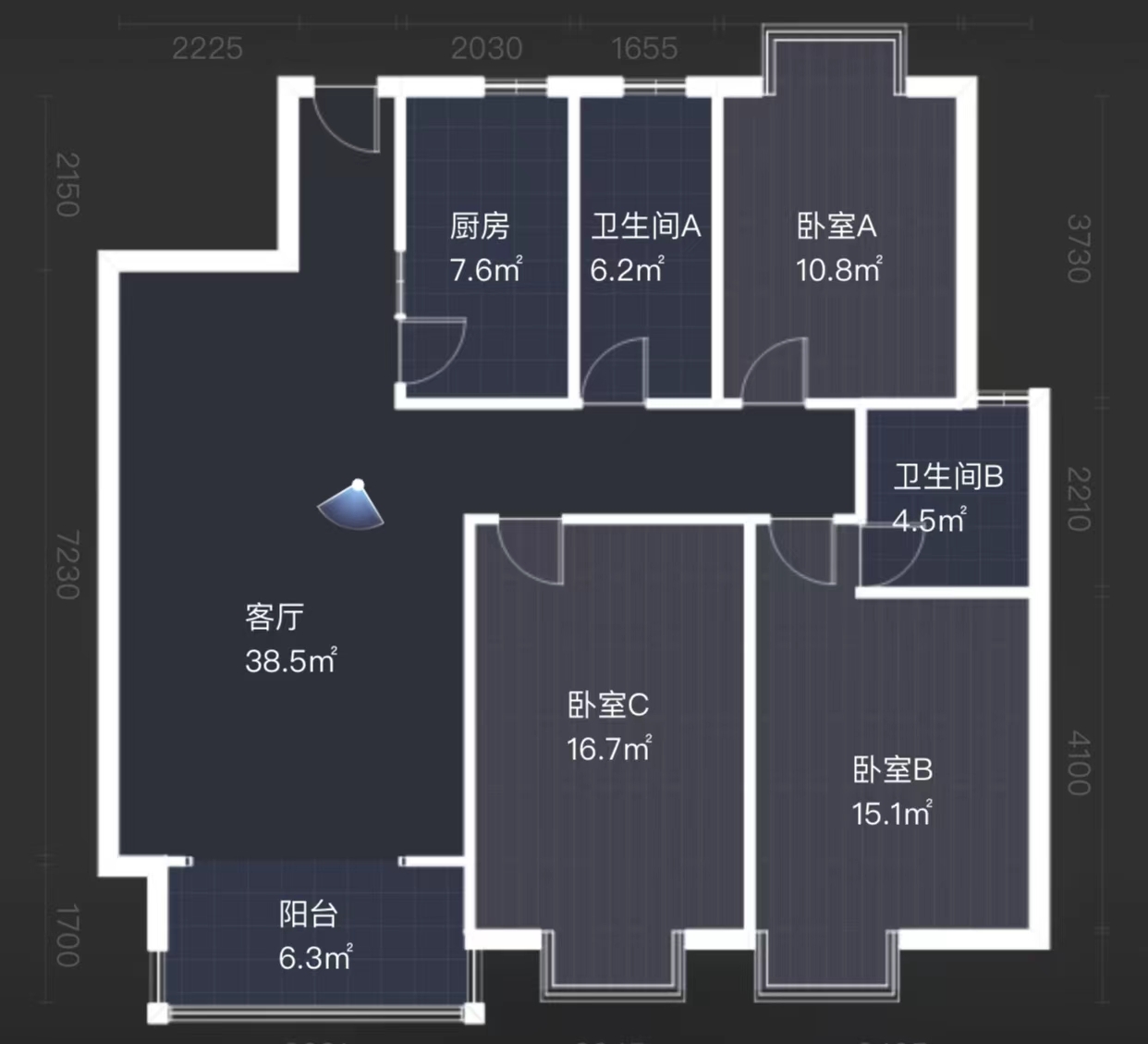 水岸春天  3室2厅1卫   67.00万