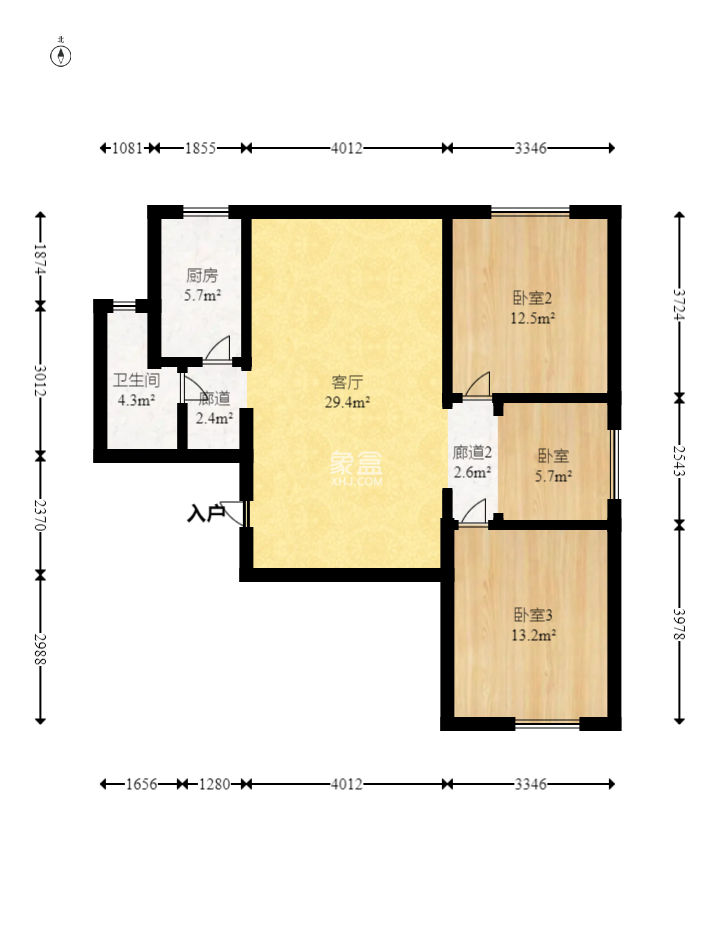聯(lián)美品格  3室2廳1衛(wèi)   78.80萬