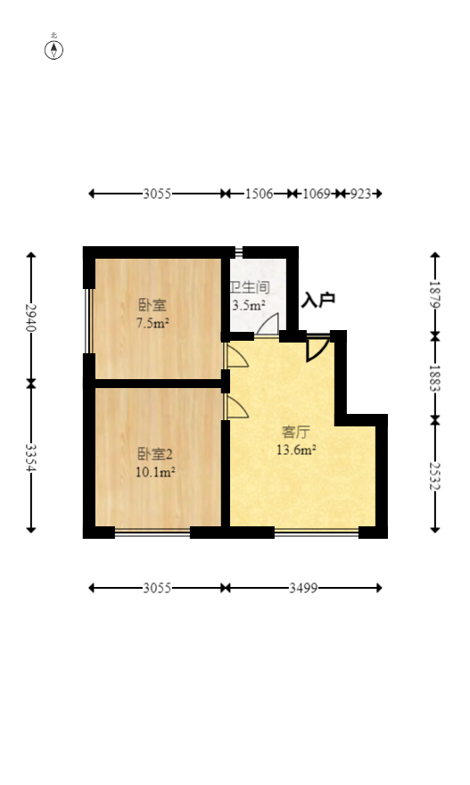 君合新城玺樾  4室2厅2卫   51.70万室内图1