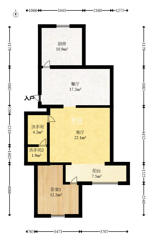 德政園  3室2廳2衛(wèi)   65.00萬