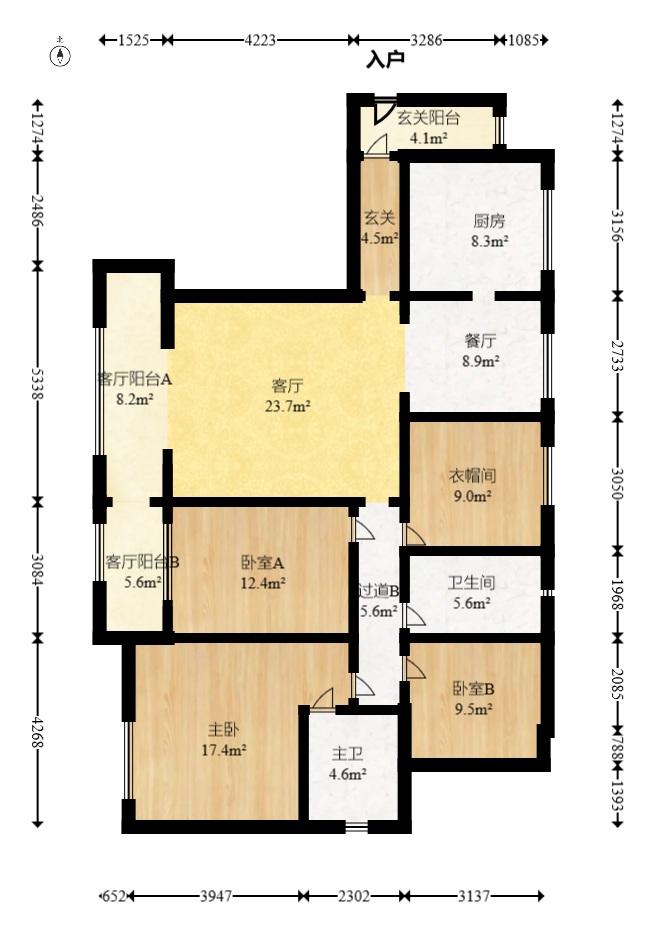 南山雍江汇(滨江国际新城)  4室2厅3卫    209.0万 南山雍江汇(滨江国际新城)  4室2厅3卫    209.0万户型图