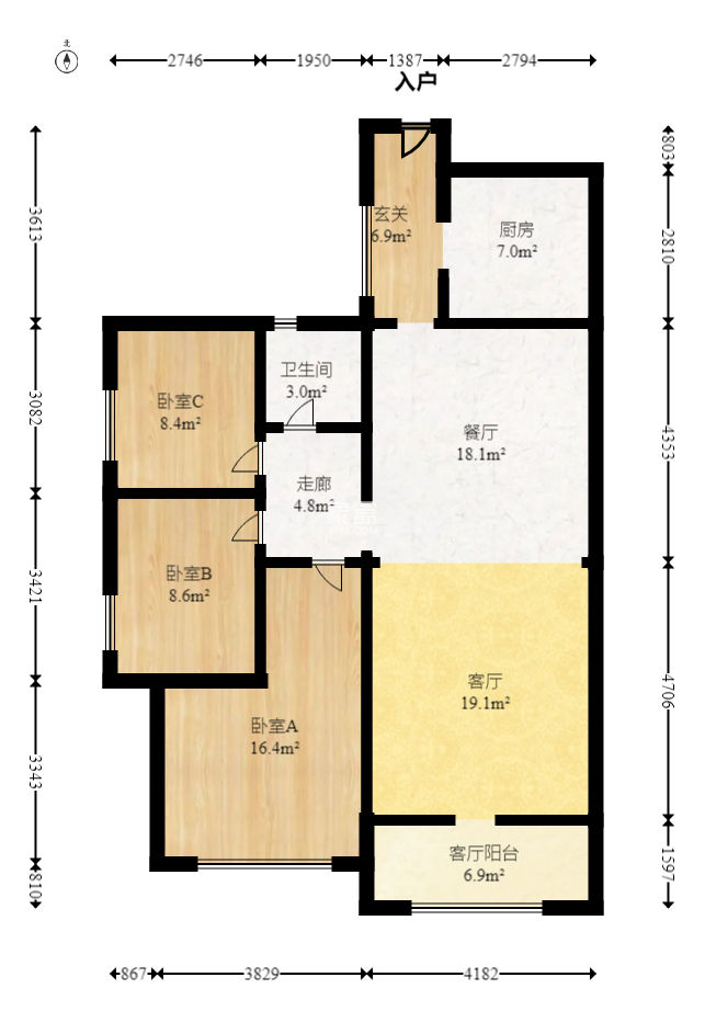 中建芙蓉嘉苑  3室2厅1卫    98.0万