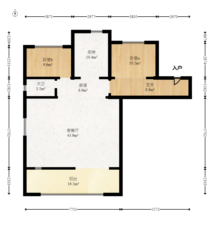 建发央著  4室2厅2卫   267.00万室内图1