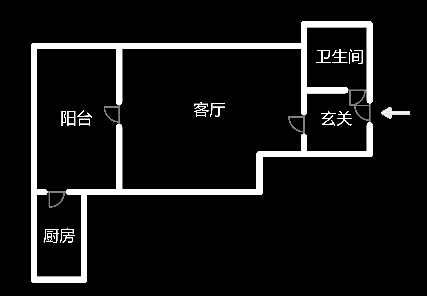 鑫天国际（鑫天偶遇）  1室1厅1卫   39.80万室内图1