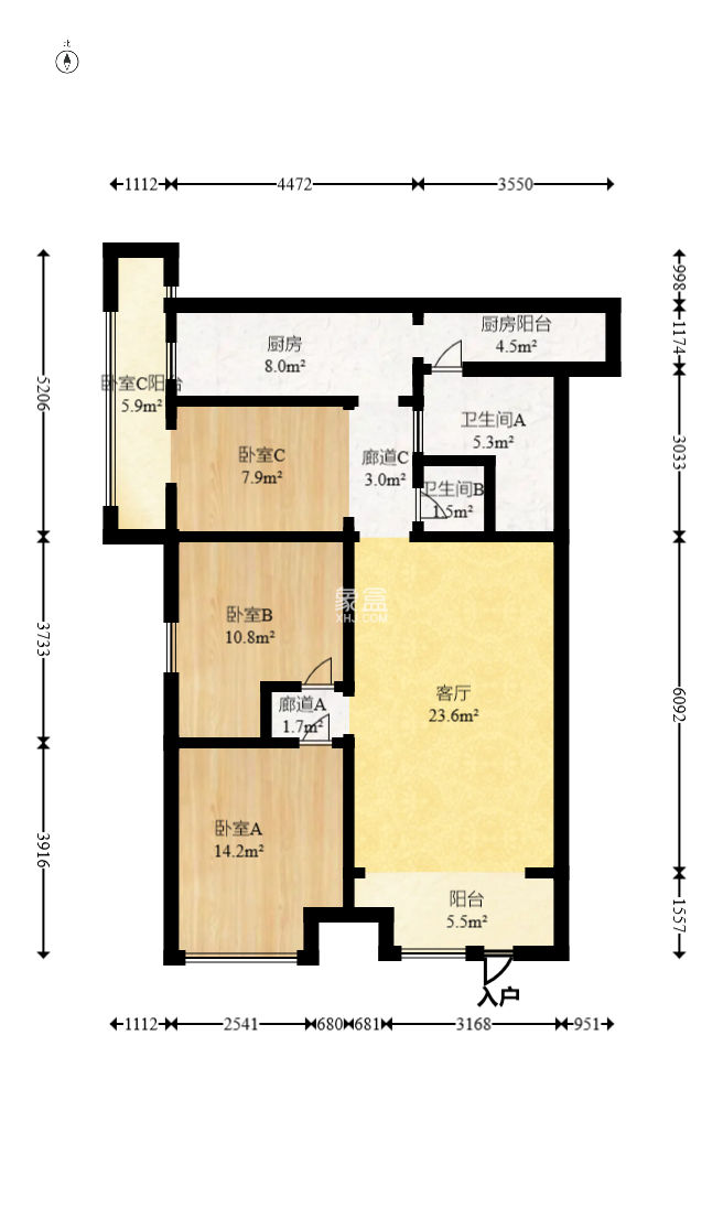 阳光100一期、四五期  3室2厅1卫    128.0万 阳光100一期、四五期  3室2厅1卫    128.0万