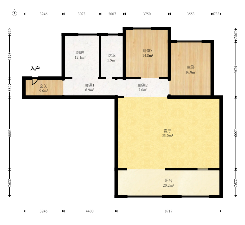 建发央著  5室2厅3卫   330.00万室内图1