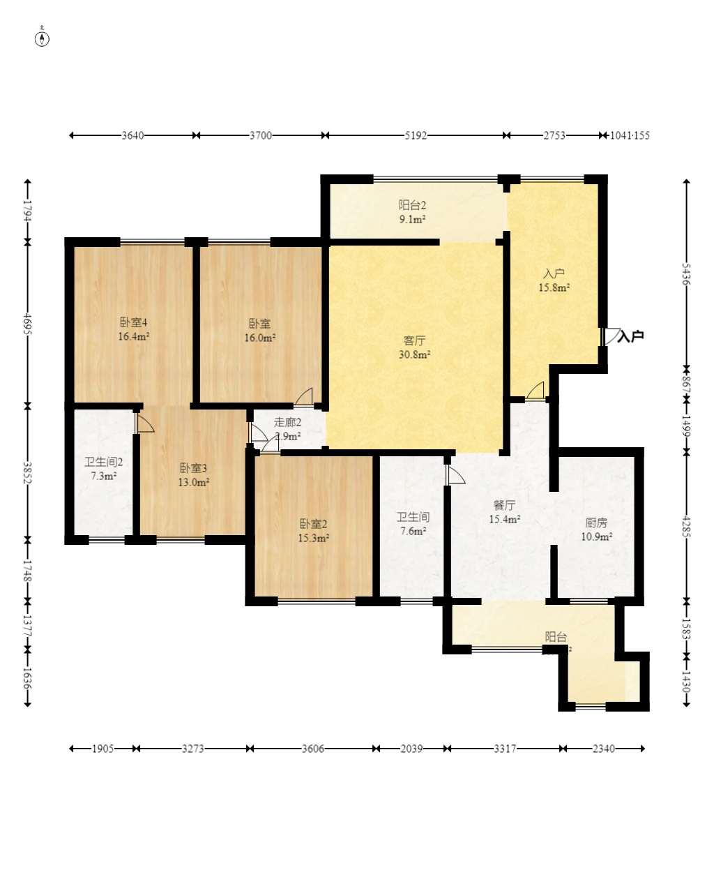 盛隆佳园  5室2厅2卫    160.0万 盛隆佳园  5室2厅2卫    160.0万户型图