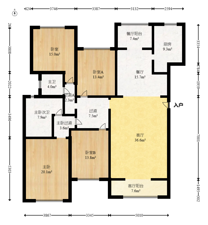 恒基凯旋门一二期  4室2厅2卫    219.8万 恒基凯旋门一二期  4室2厅2卫    219.8万户型图