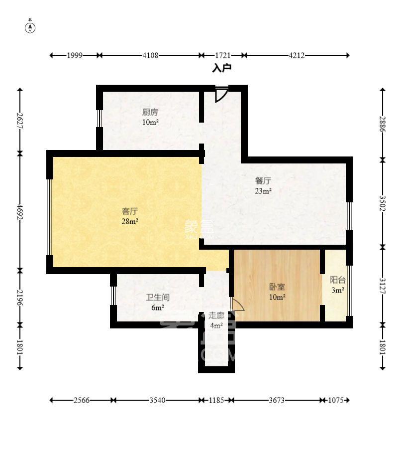 博雅湘水湾  3室2厅2卫   1900.00元/月室内图1