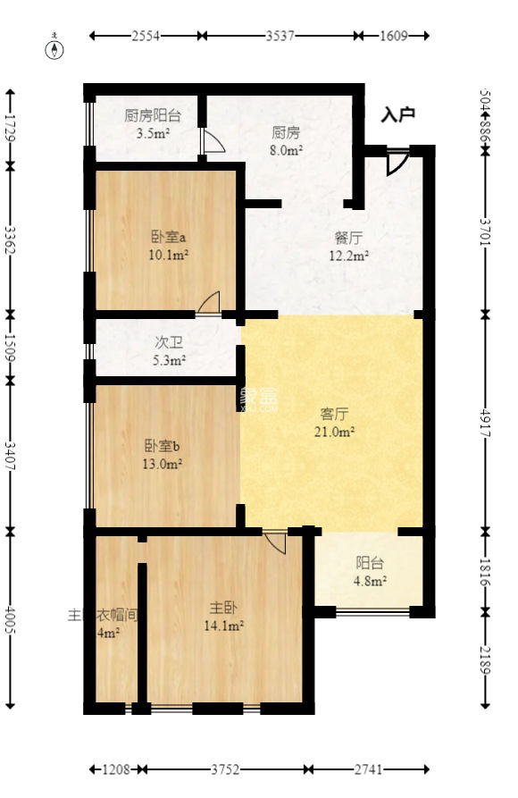 梅溪湖合能璞丽  3室2厅1卫   139.00万