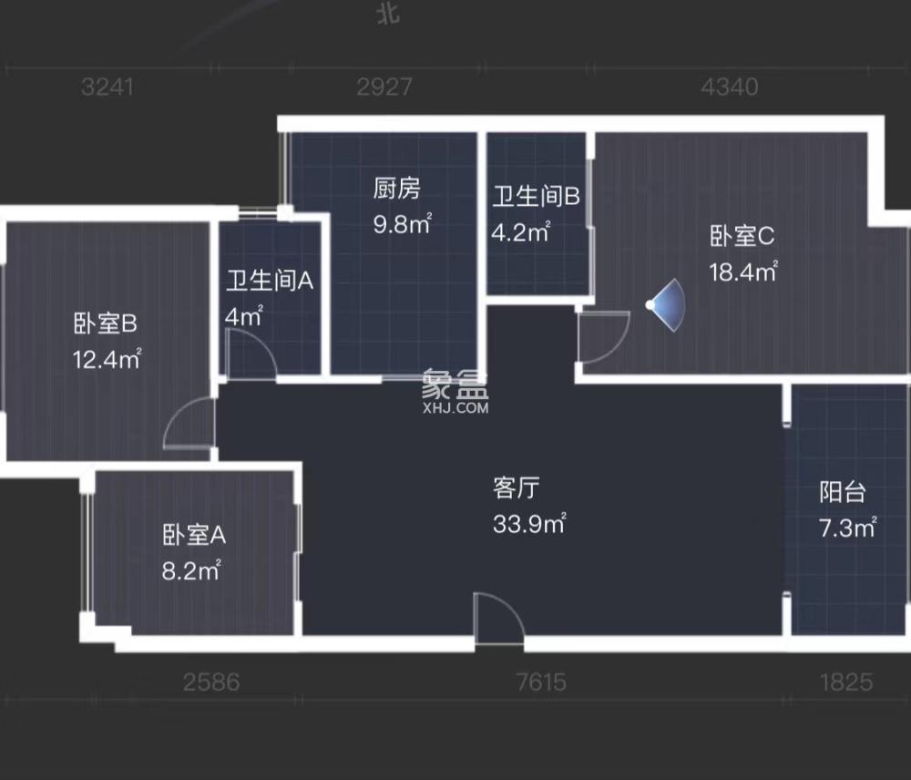 奥园养生城 3室2厅2卫 90.0万 奥园养生城 3室2厅2卫 90.0万室内图