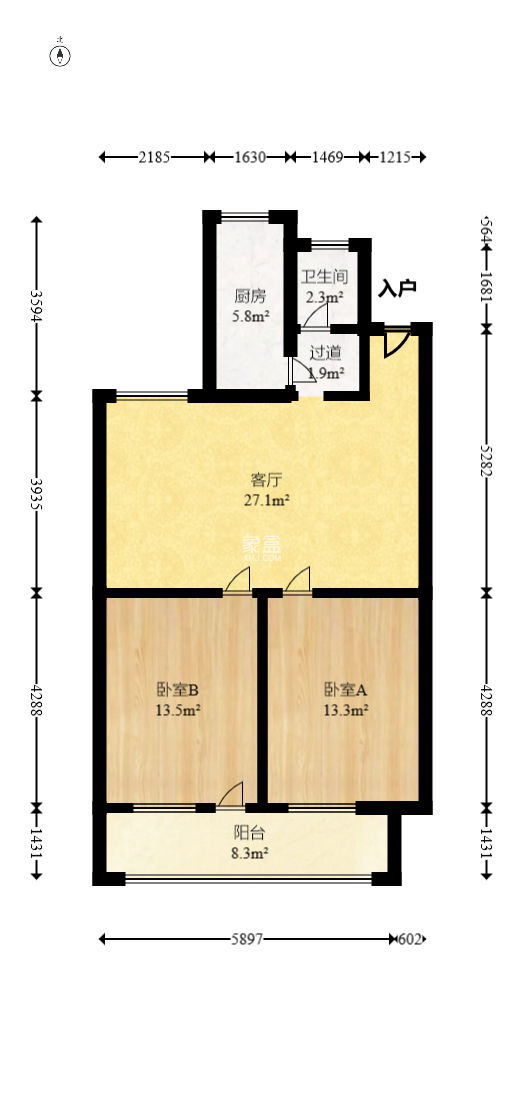 金鼎消防器材厂宿舍（陡岭路41号）  2室1厅1卫   49.50万