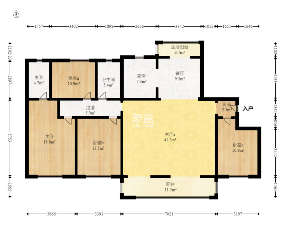 大汉汉府一期  5室2厅2卫   106.00万