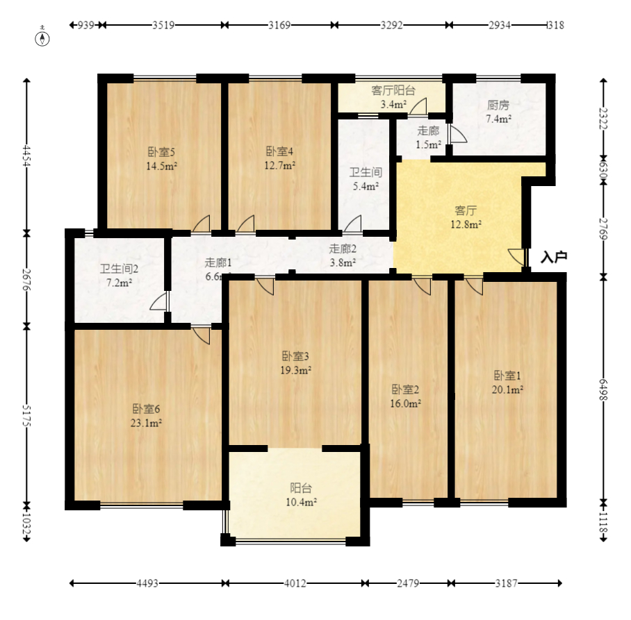 升远君尚嘉筑  4室2厅2卫    118.0万 升远君尚嘉筑  4室2厅2卫    118.0万户型图