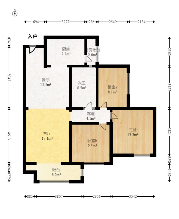 山水梅溪雅郡  3室2厅1卫    86.0万