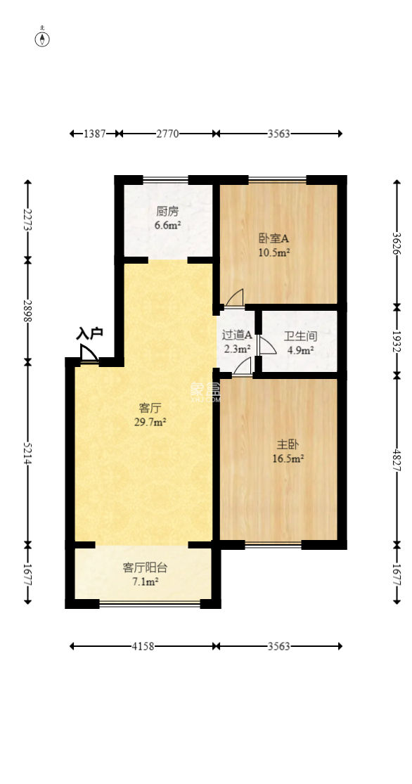 西江庭院（盐业集团宿舍）  2室2厅1卫   86.00万