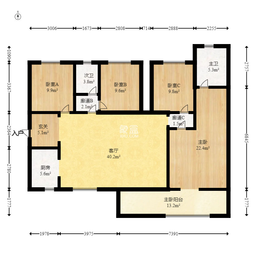 南山十里天池  4室2厅2卫    143.0万