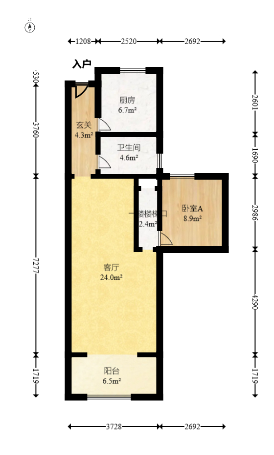 邦盛水岸御园  4室2厅2卫   82.80万室内图1