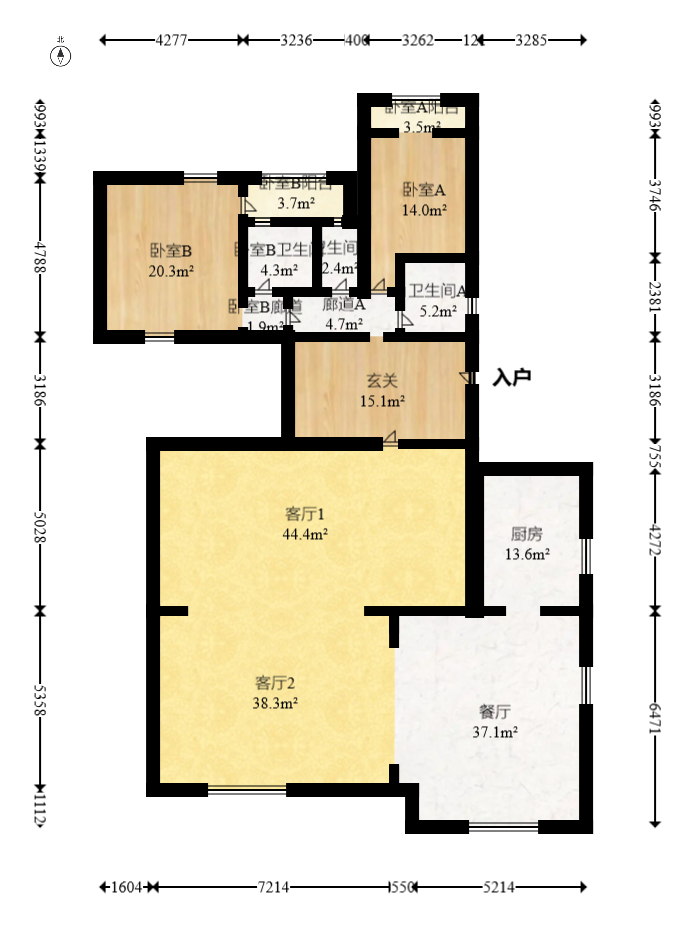 汀湘十里  6室2厅2卫   936.90万室内图1