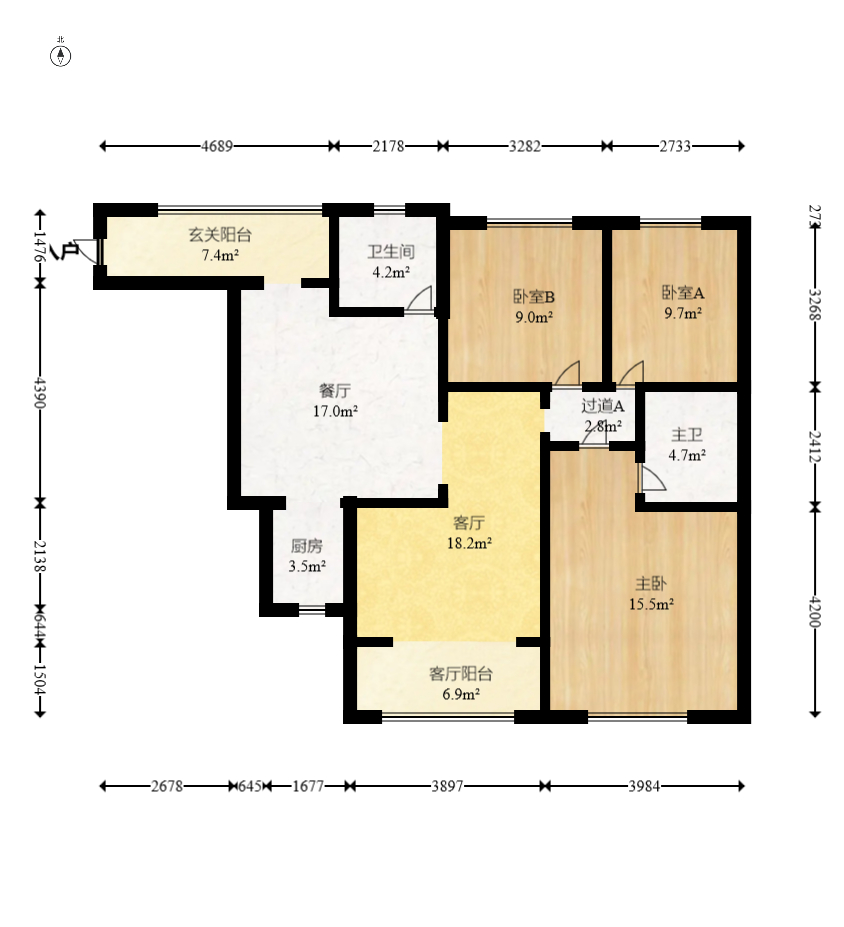 钰龙天下二期(钰龙佳园)  3室2厅2卫    220.0万 钰龙天下二期(钰龙佳园)  3室2厅2卫    220.0万户型图