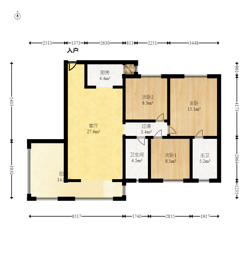 尚鑫海悦(新长海尚海城)  4室2厅2卫    89.8万 尚鑫海悦(新长海尚海城)  4室2厅2卫    89.8万户型图