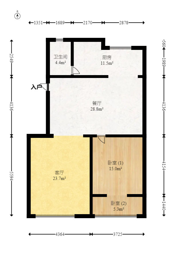 格林星城  4室2厅1卫   159.80万