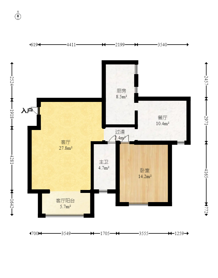 尚都花园城 4室2厅2卫 79.0万 尚都花园城 4室2厅2卫 79.0万户型图