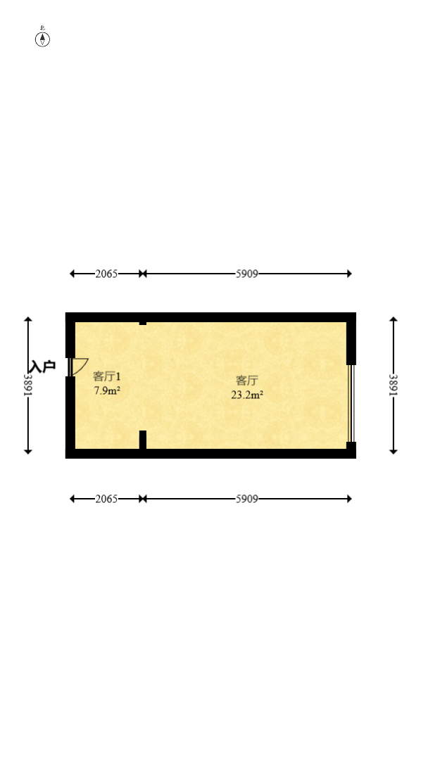 佳俊万家府 1室1厅1卫 32.0万 佳俊万家府 1室1厅1卫 32.0万户型图