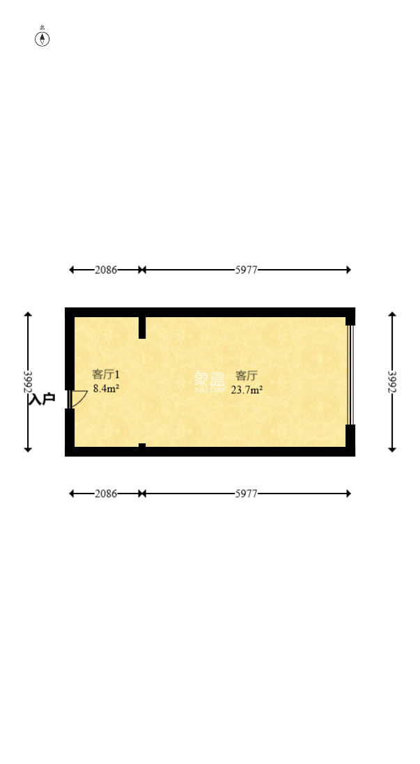 佳俊万家府  1室1厅1卫    32.0万