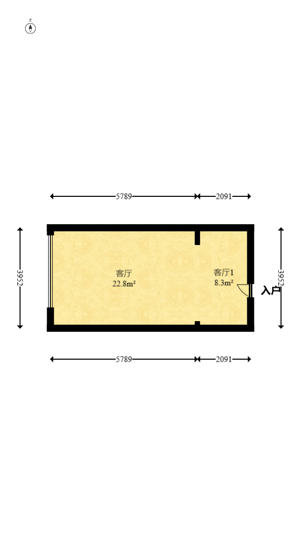佳俊万家府  1室1厅1卫    32.0万 佳俊万家府  1室1厅1卫    32.0万户型图