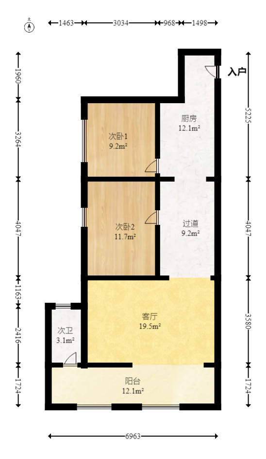 芙蓉蓉苑  2室1厅1卫   68.00万室内图1