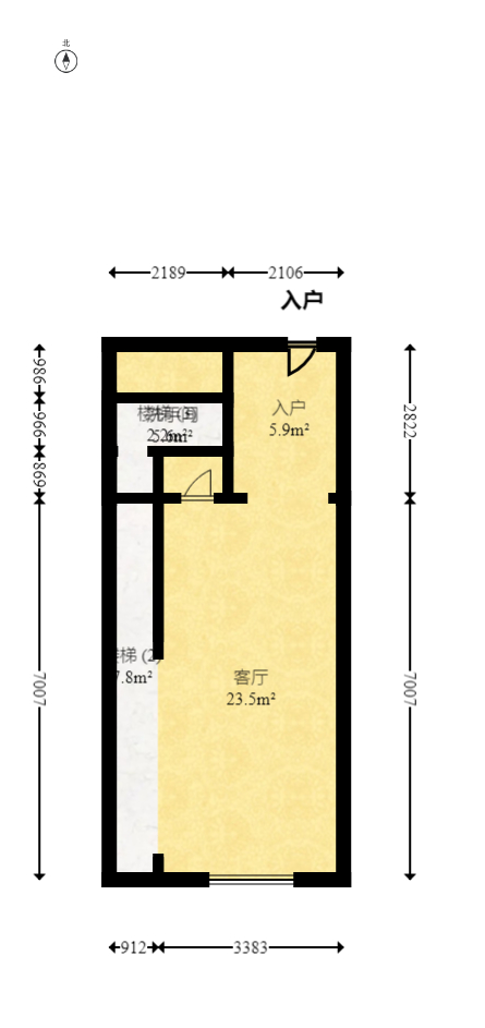 格蓝康都  1室1厅1卫   49.00万室内图1