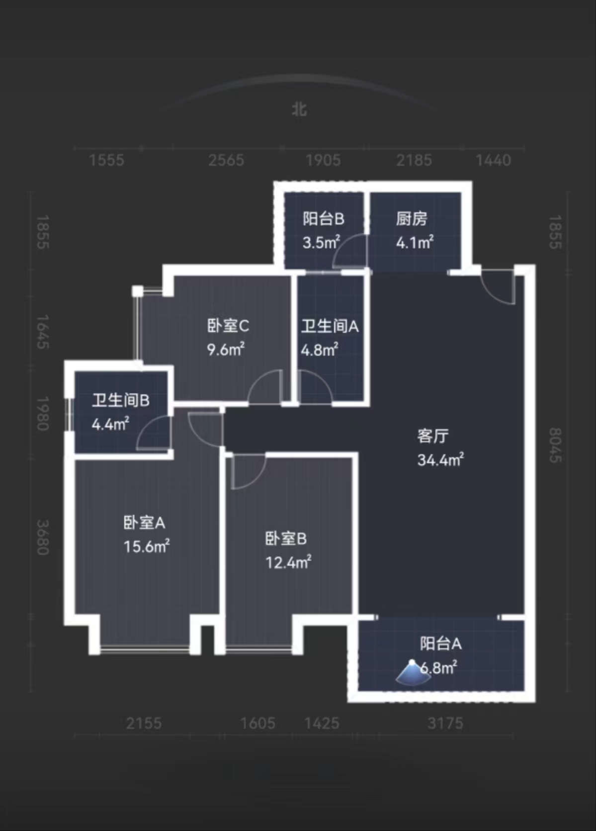 白金汉宫  3室2厅2卫   56.80万