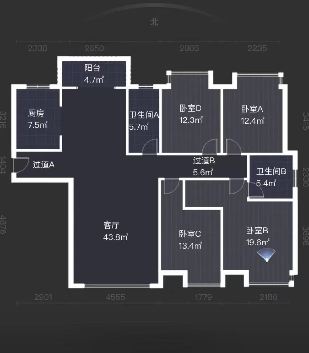 金水湾  4室2厅2卫   78.00万