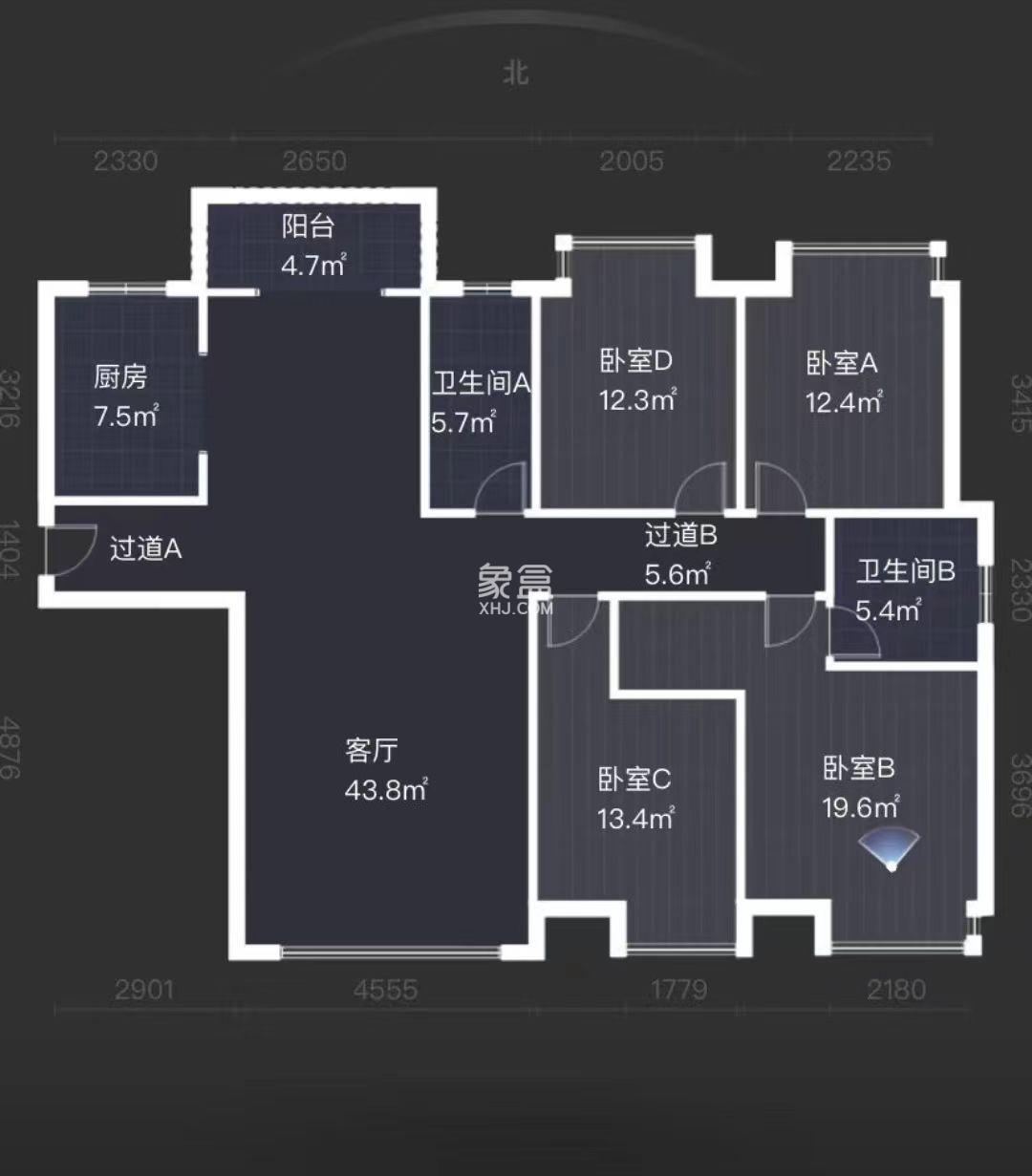 金水湾  4室2厅2卫   83.00万室内图1