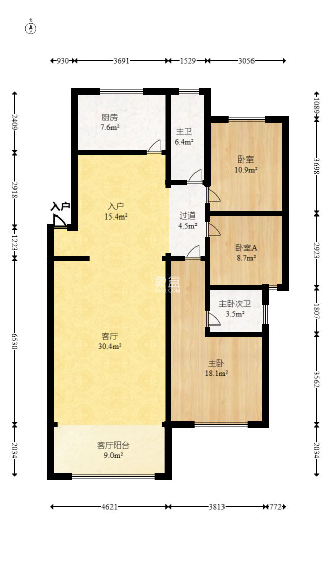 欣安小区  3室2厅2卫    59.8万