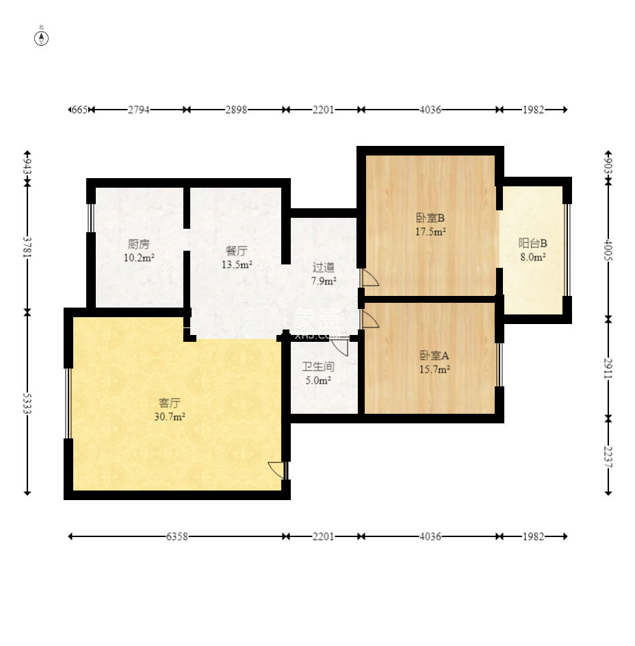 新星小区  5室2厅2卫   115.00万
