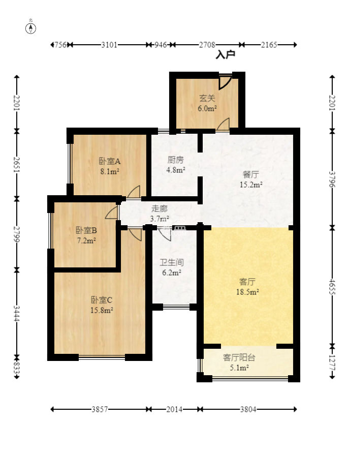 中建芙蓉嘉苑  3室2厅1卫   82.00万