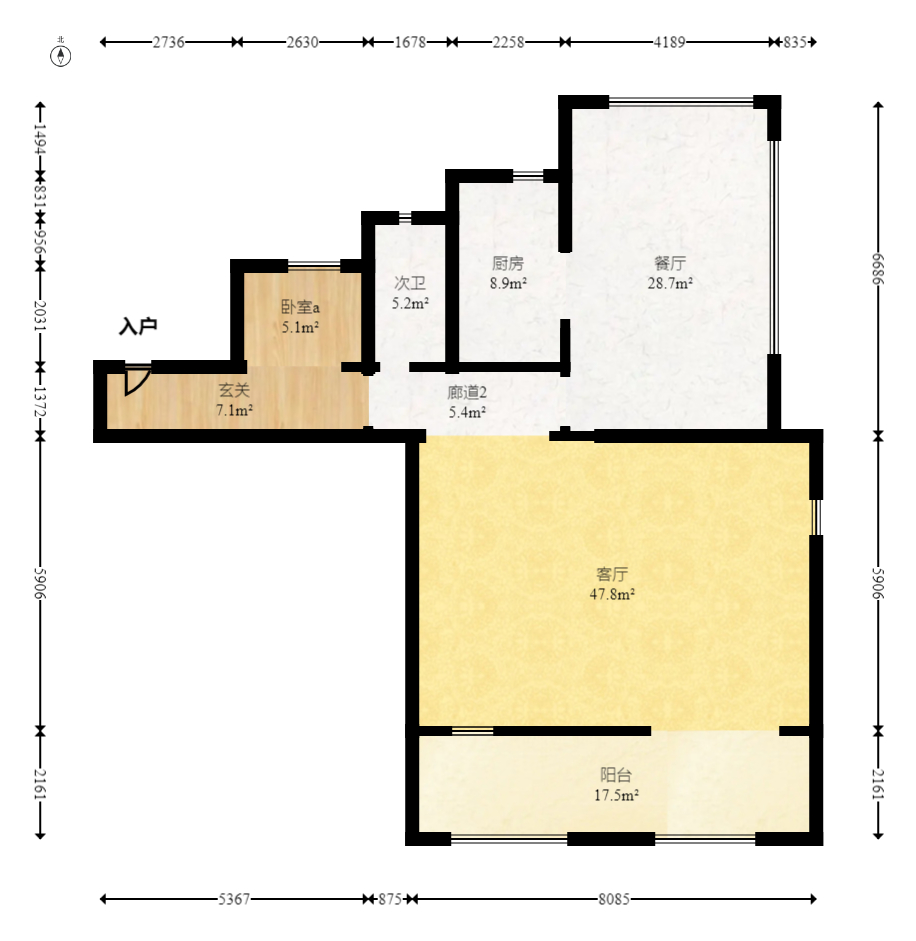 建发央著  4室2厅2卫    320.0万室内图1